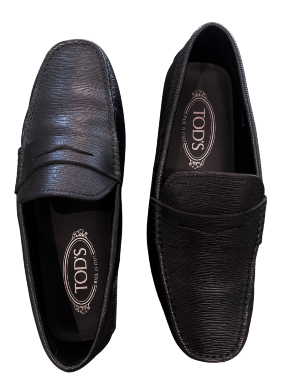 City Black Leather Loafers / Size 8M
