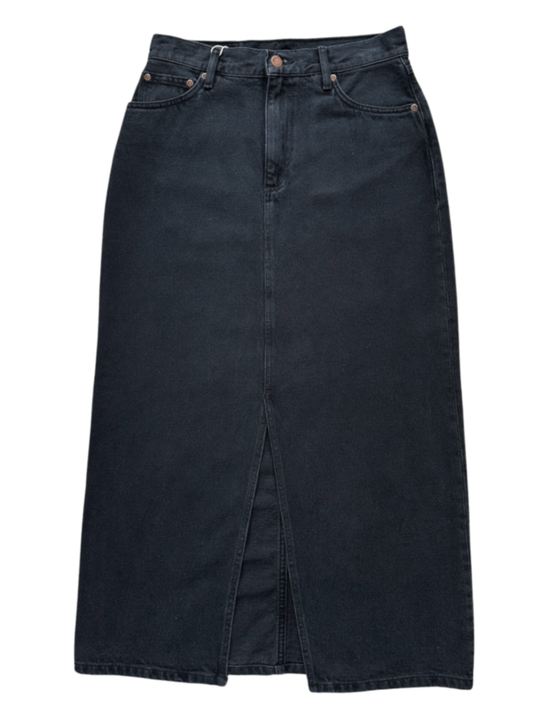 Anna Long Denim Skirt Black / Size S