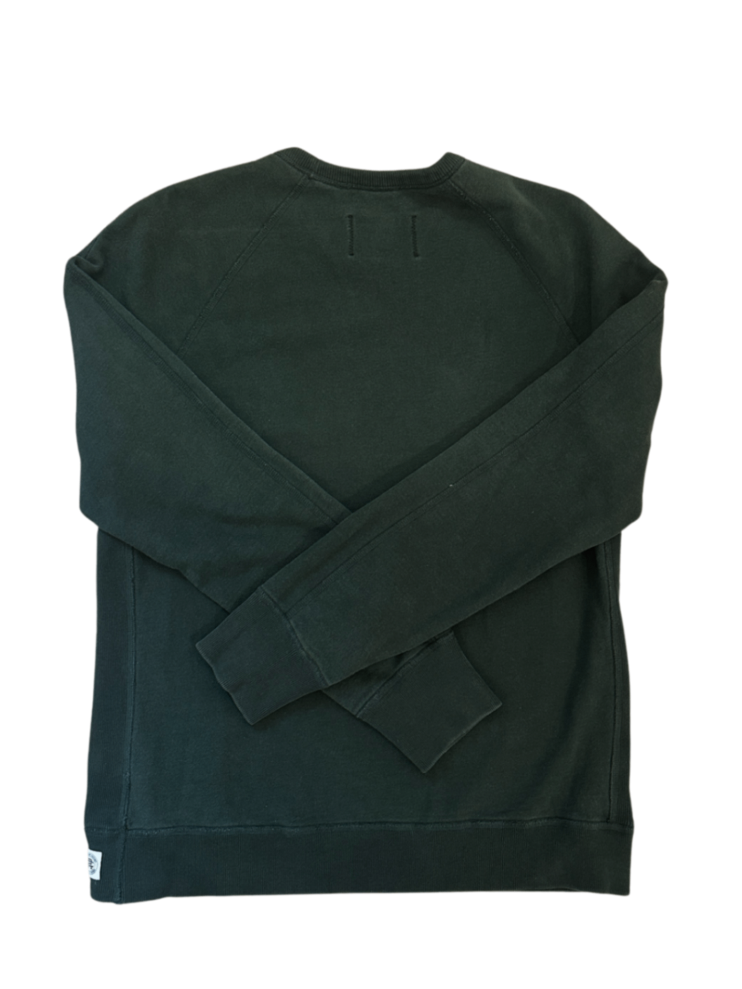 Logo Cotton Crewneck Sweater Green / Size M