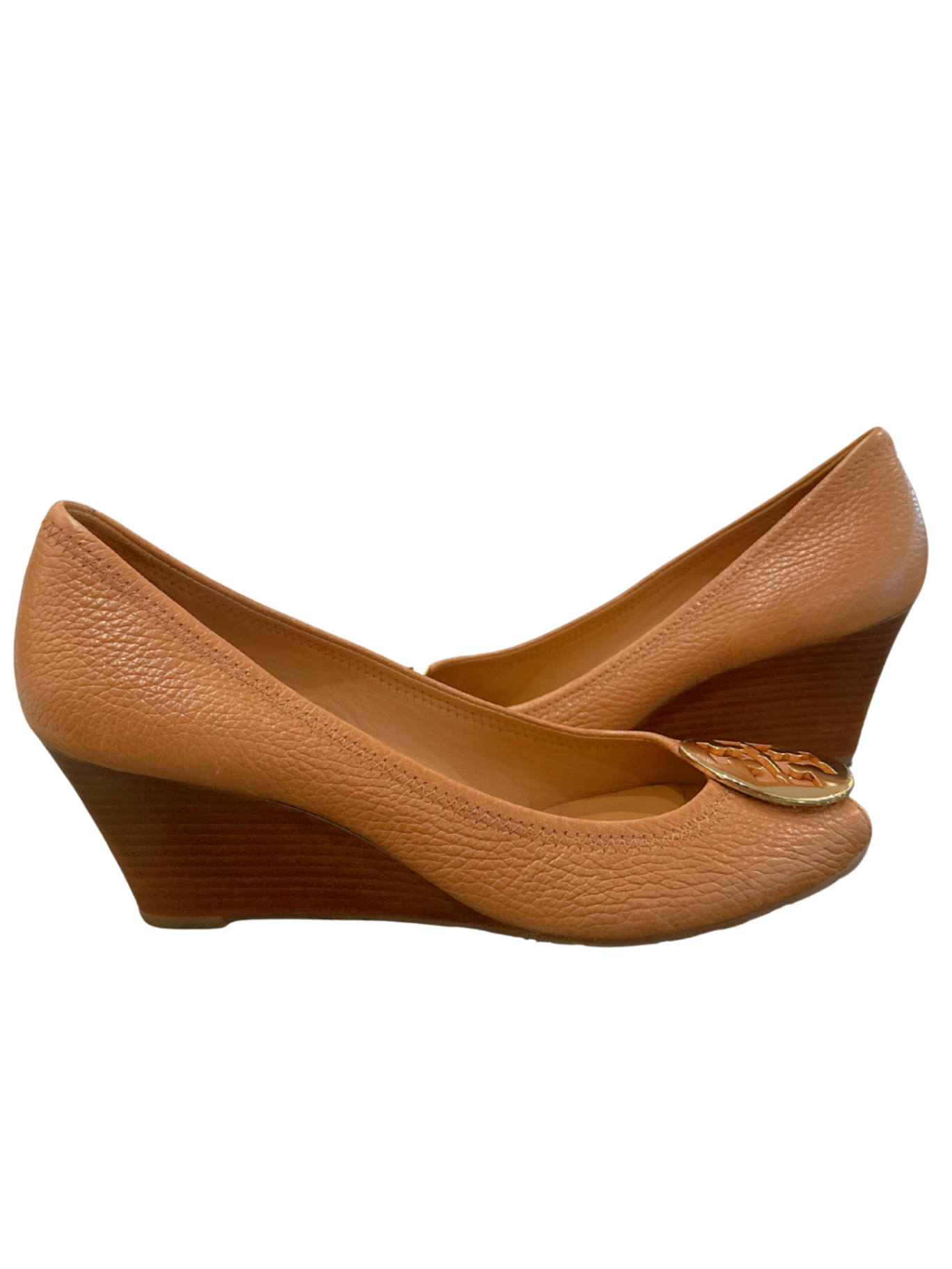 Sally Peep-Toe Wedges Tan / Size 10.5