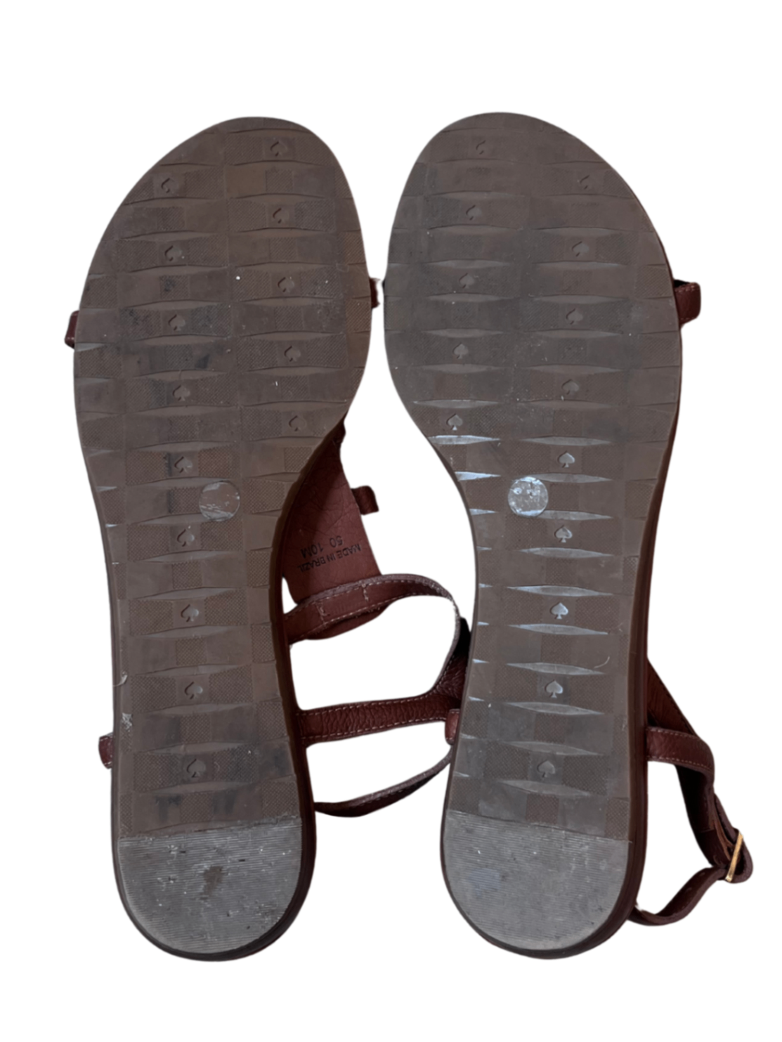 Studded Gladiator Sandals Brown / Size 10