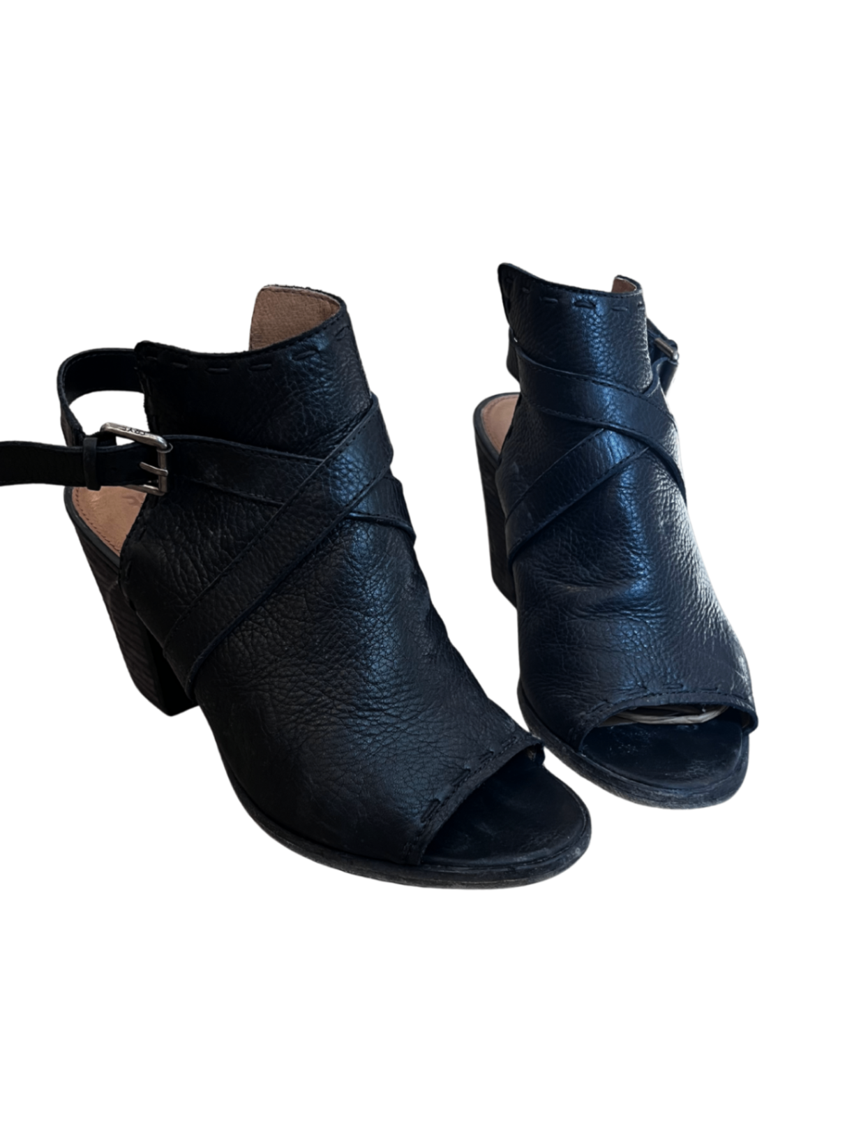 Dani Pickstitch Shield Booties Black / Size 10