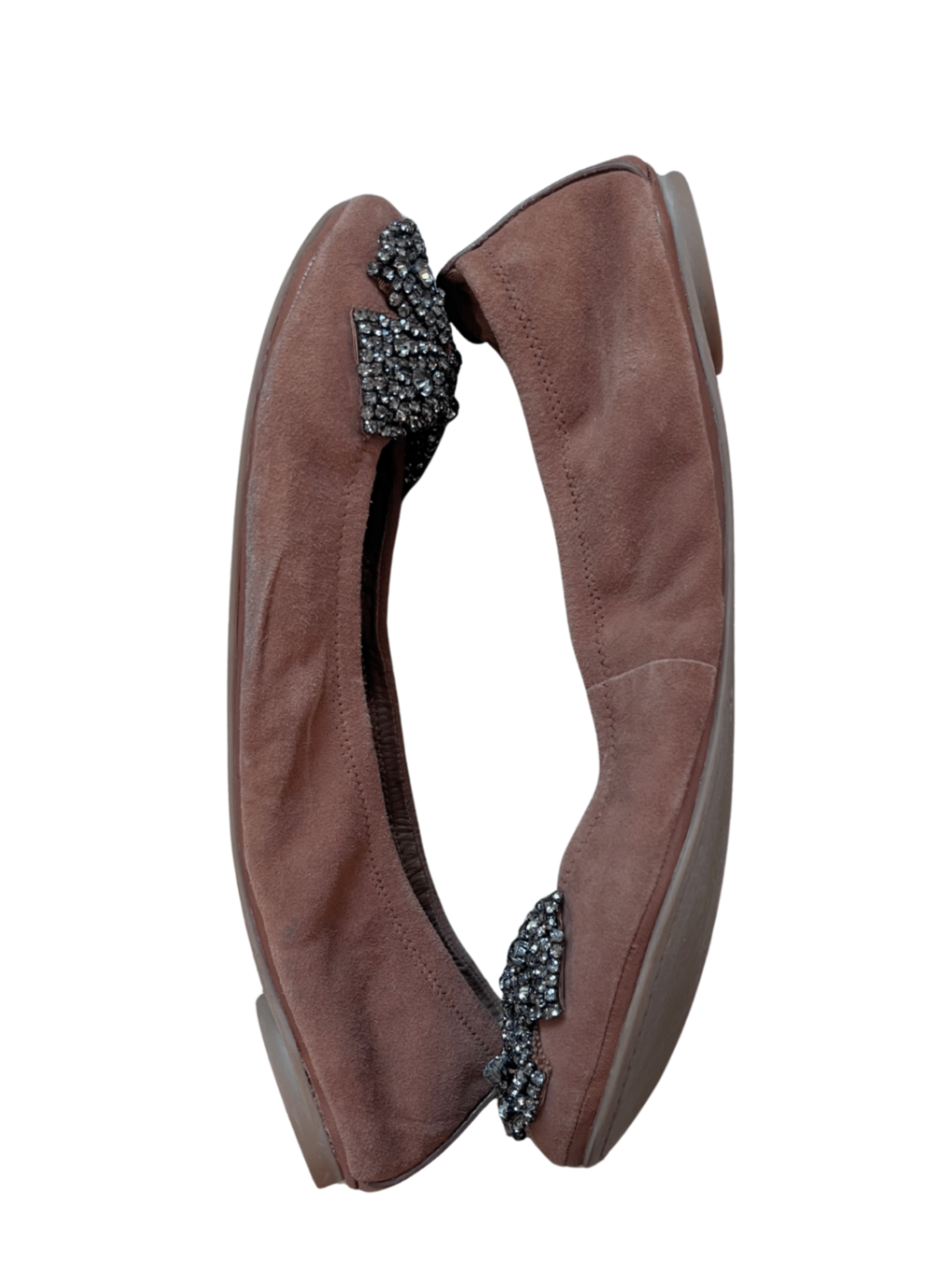 Eddie Suede Ballerina Flat / Size 10