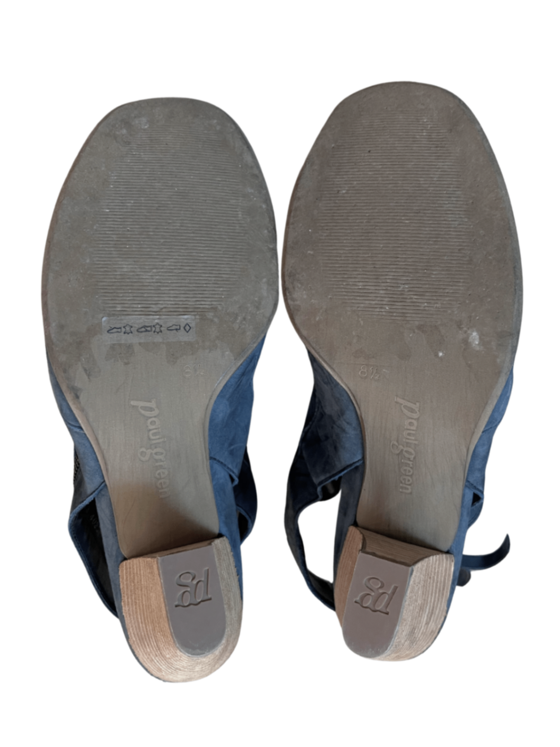 Cayanne Peep Toe Bootie Suede Blue / Size 8