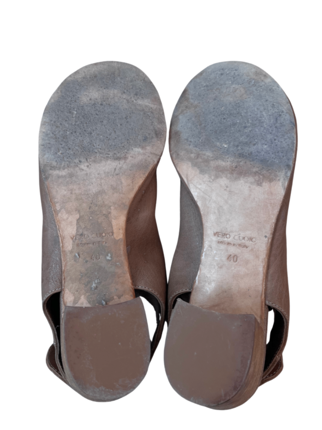 Leather Peep Toe Ankle Bootie Camel / Size 40
