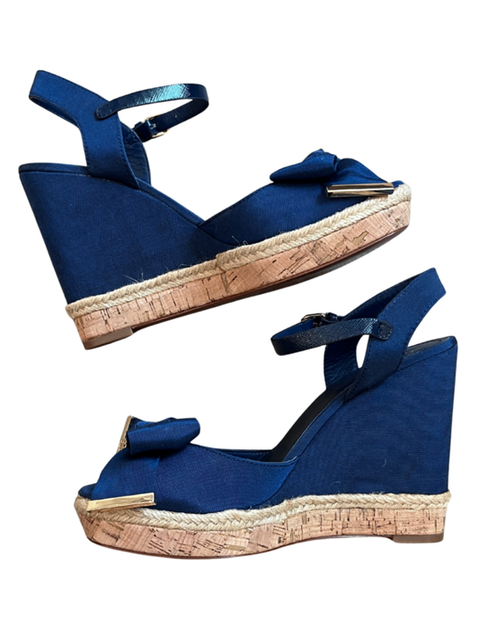 Penny Wedge Sandal Blue / Size 10