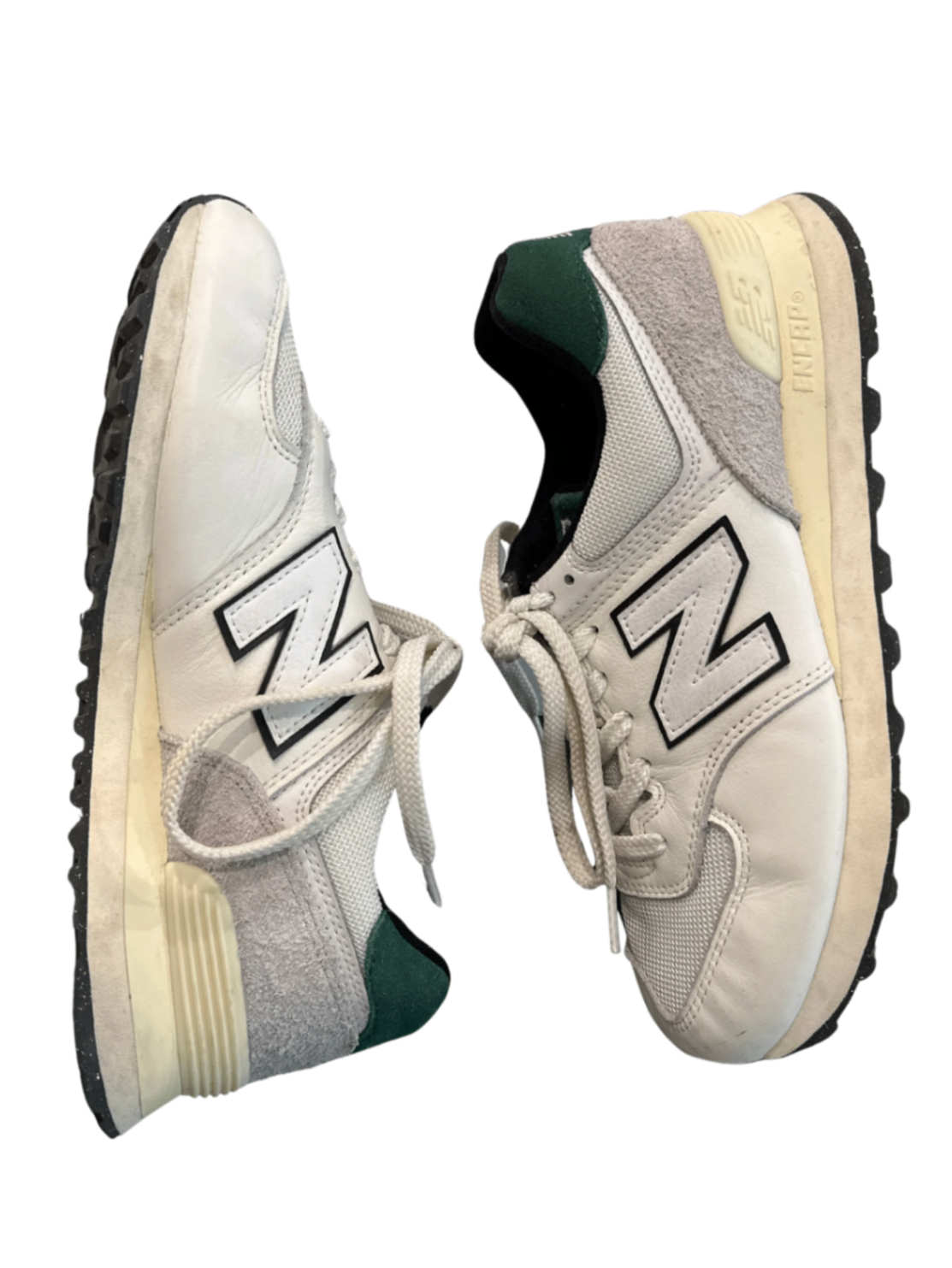 NB 574 Sneakers White/Green / Size 8W/6.5M