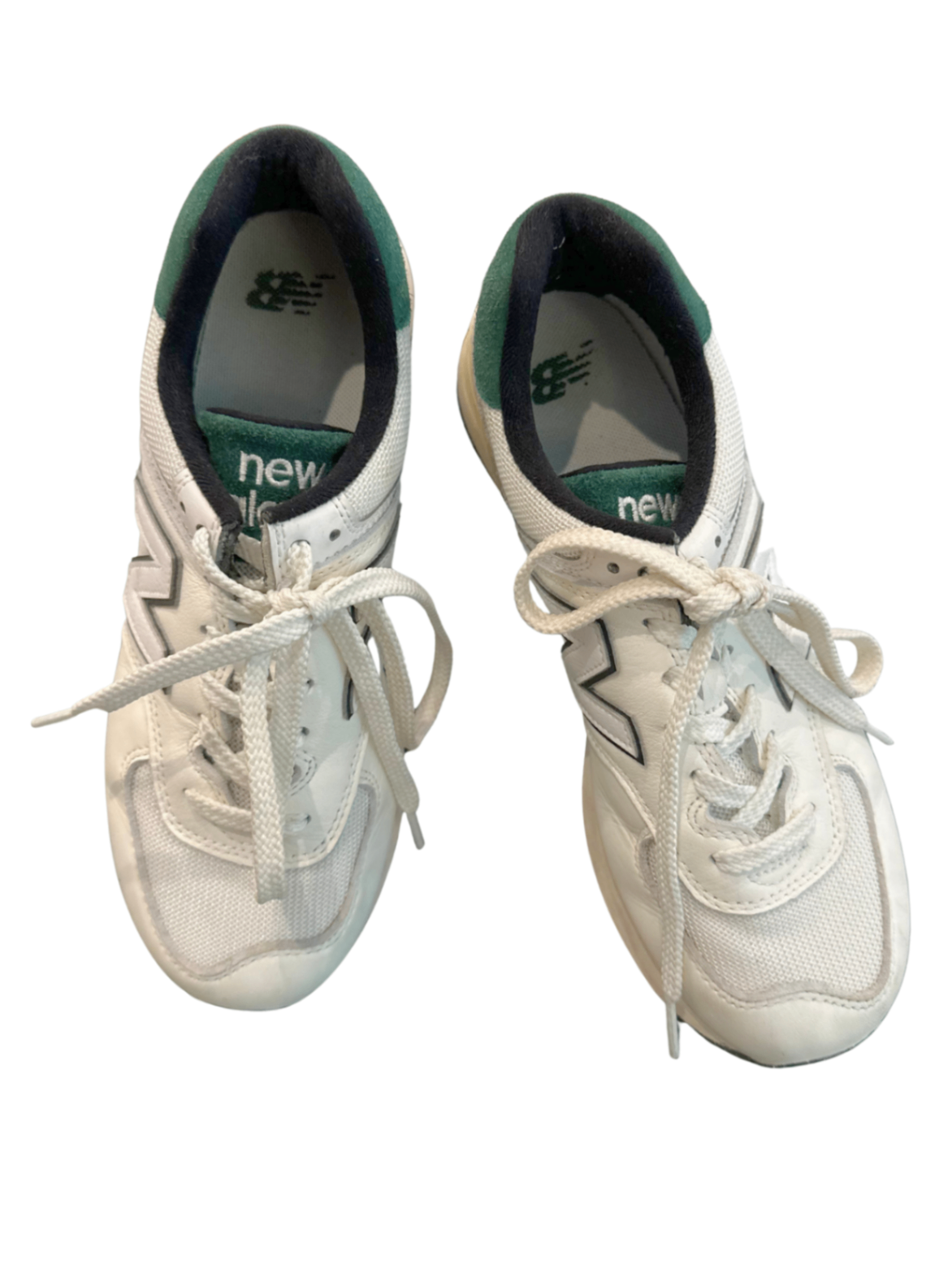 NB 574 Sneakers White/Green / Size 8W/6.5M