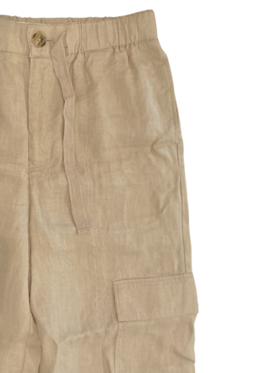 Linen Trouser Silver Mink / Size 36