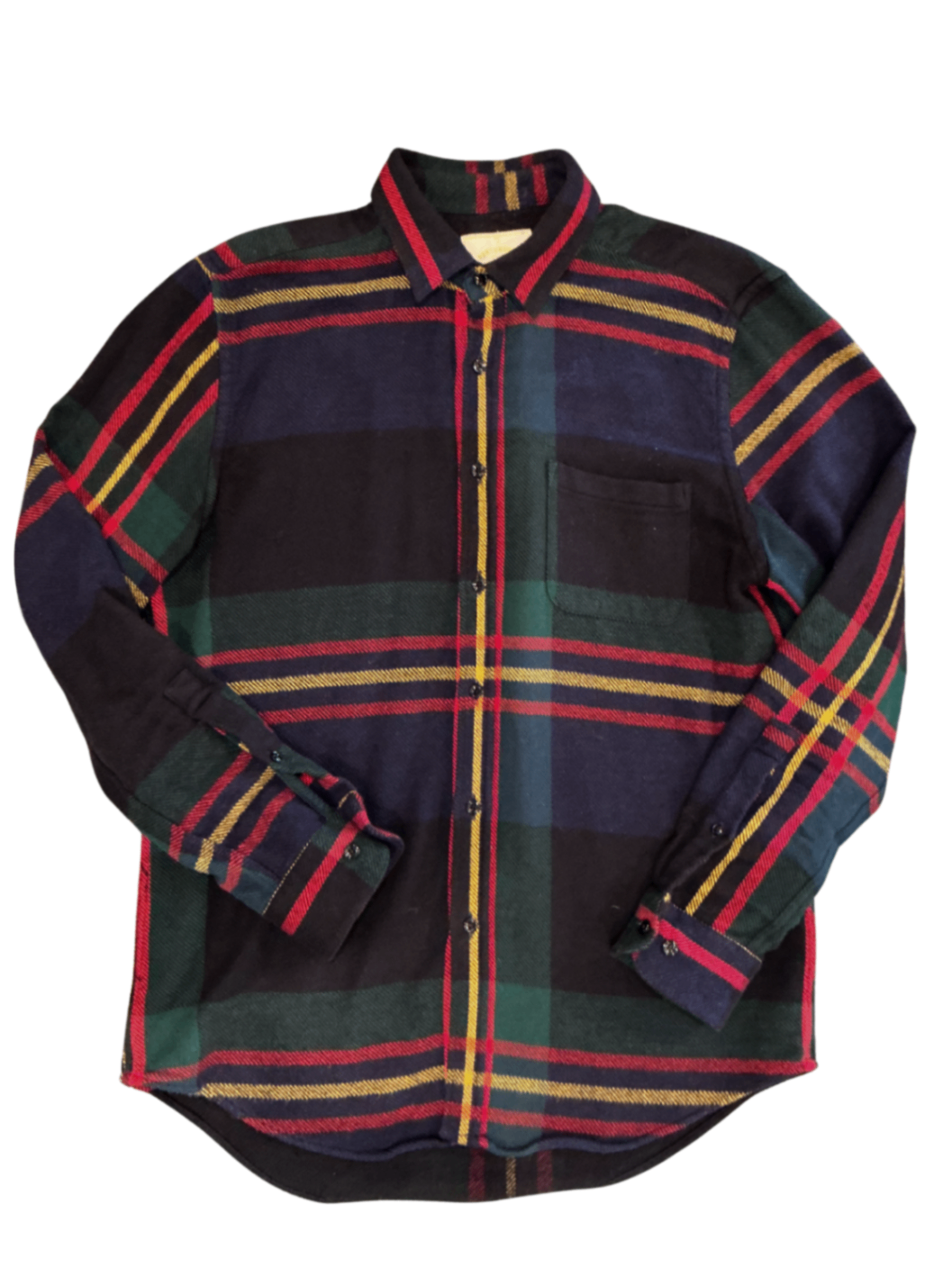 Room Check Flannel Shirt / Size M