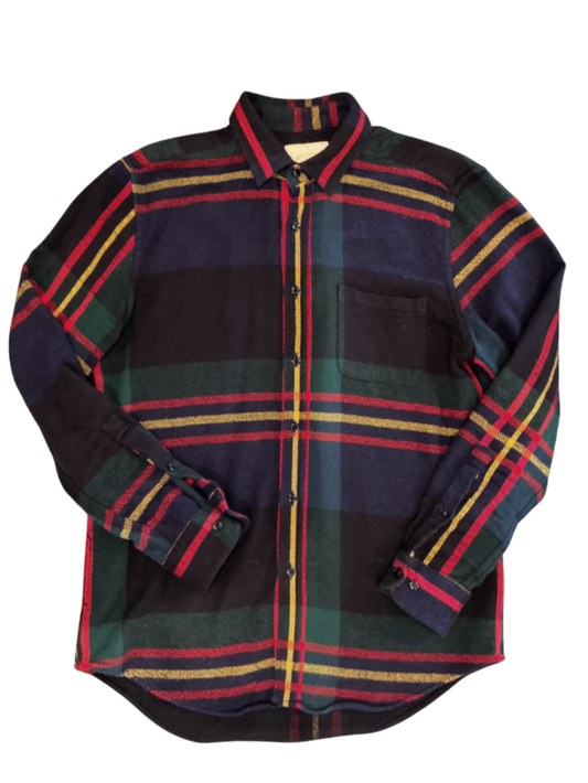 Room Check Flannel Shirt / Size M