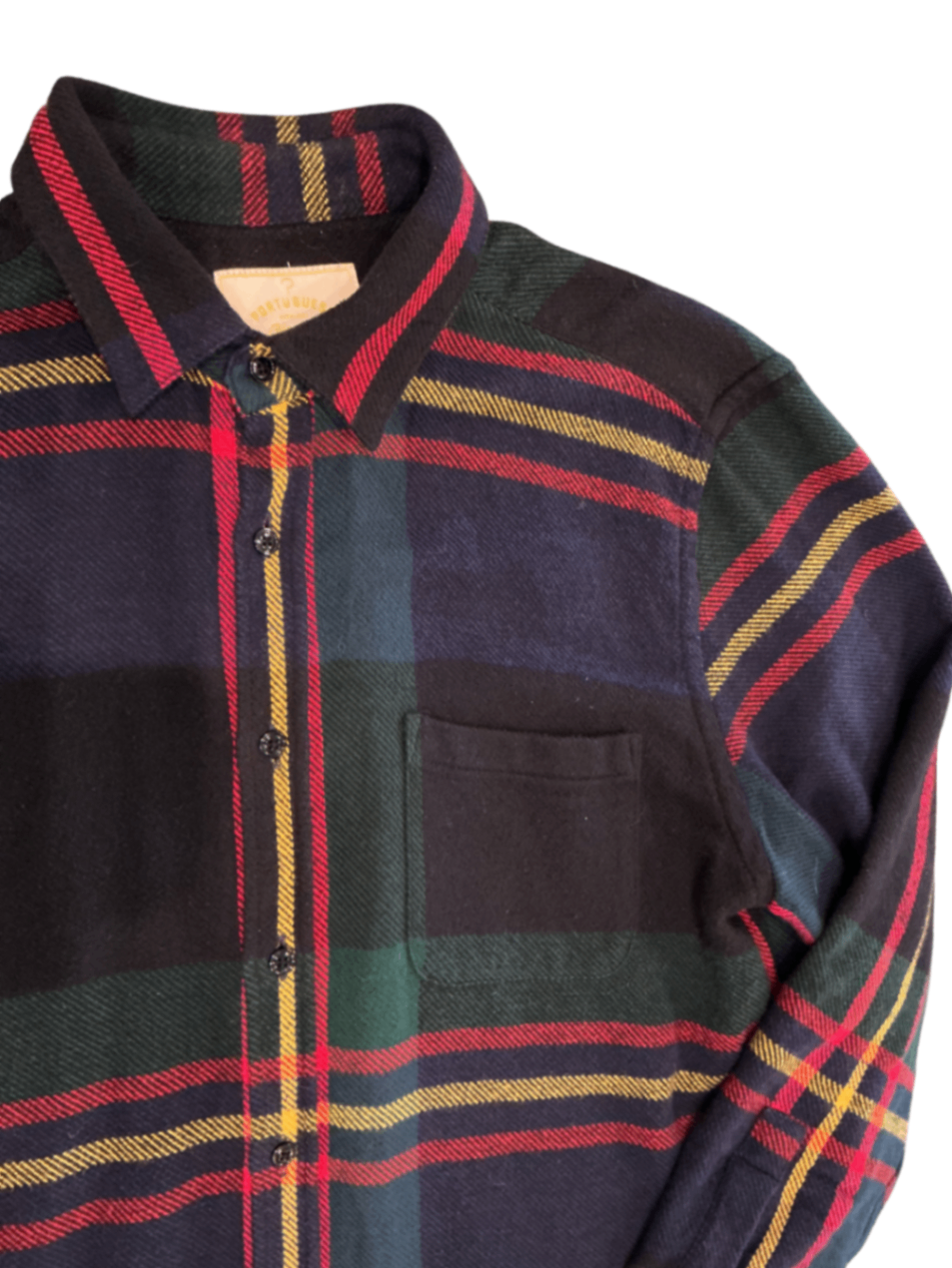 Room Check Flannel Shirt / Size M