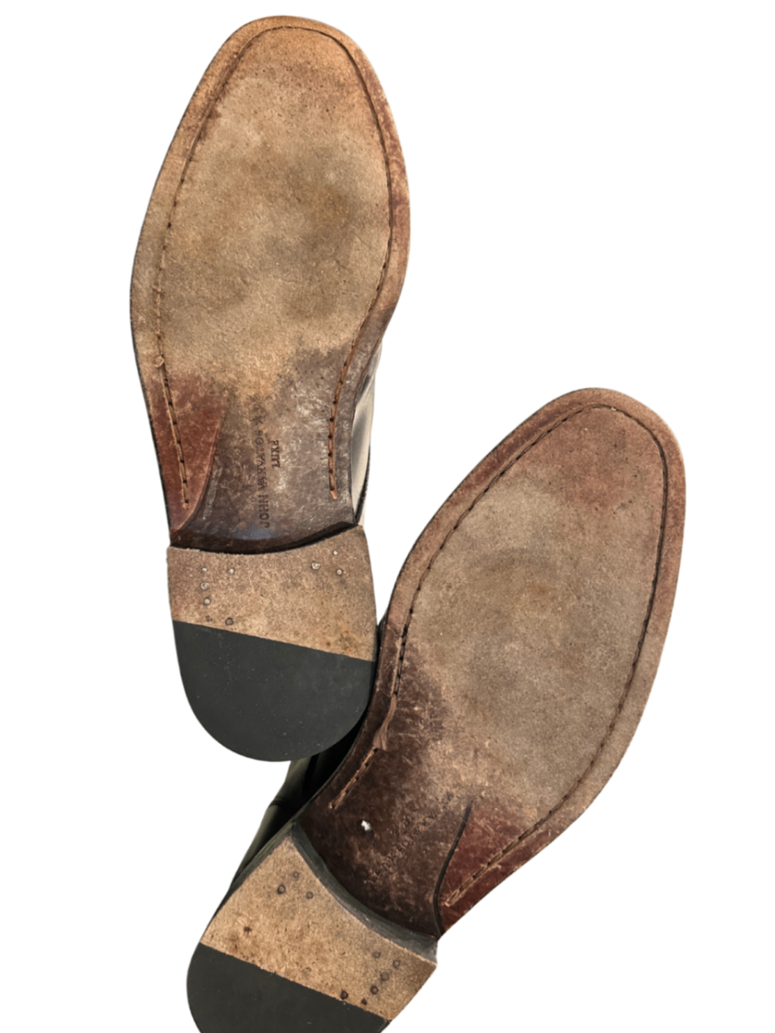 Cap Toe Dress Shoe Worn In Brown / Size 8