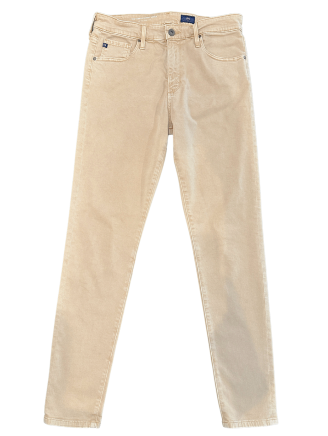 High Rise Farrah Skinny Ankle Beige / Size 29