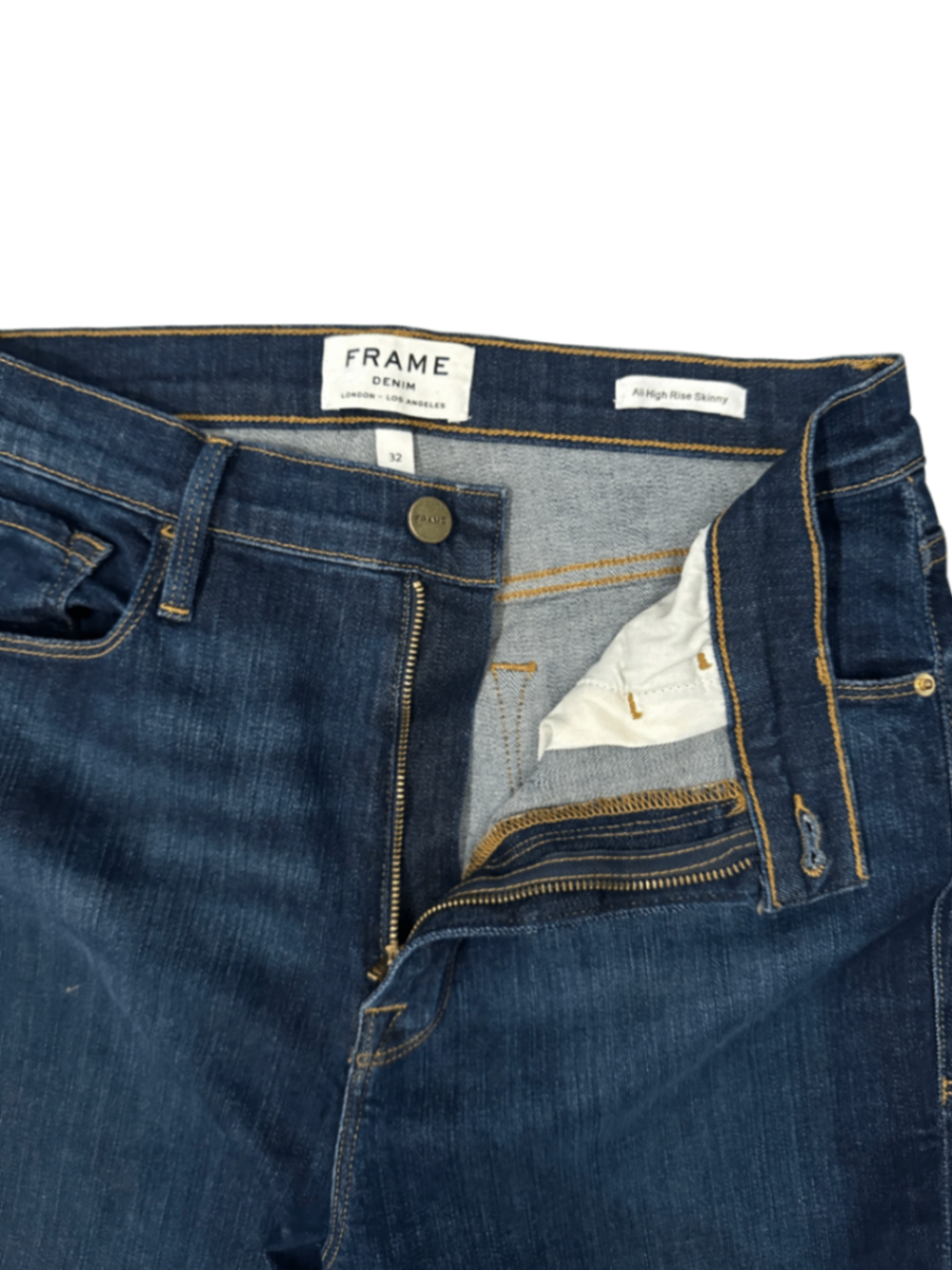 Ali High Rise Skinny Jean Indigo / Size 32