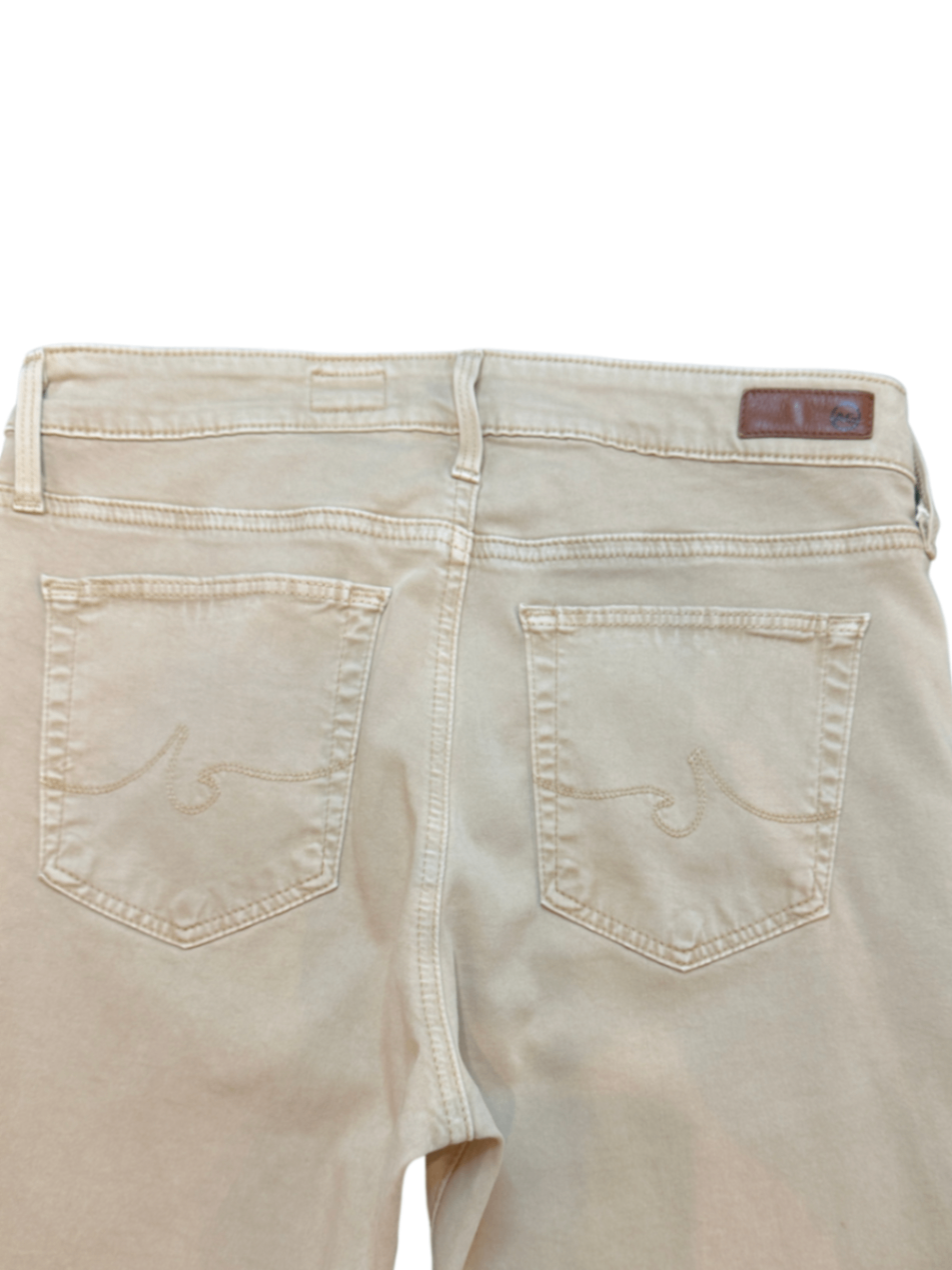 High Rise Farrah Skinny Ankle Beige / Size 29