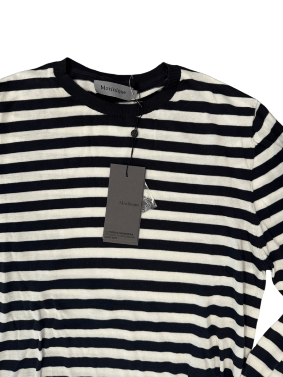 Margrate Crewneck Sweater Navy Stripe / Size S