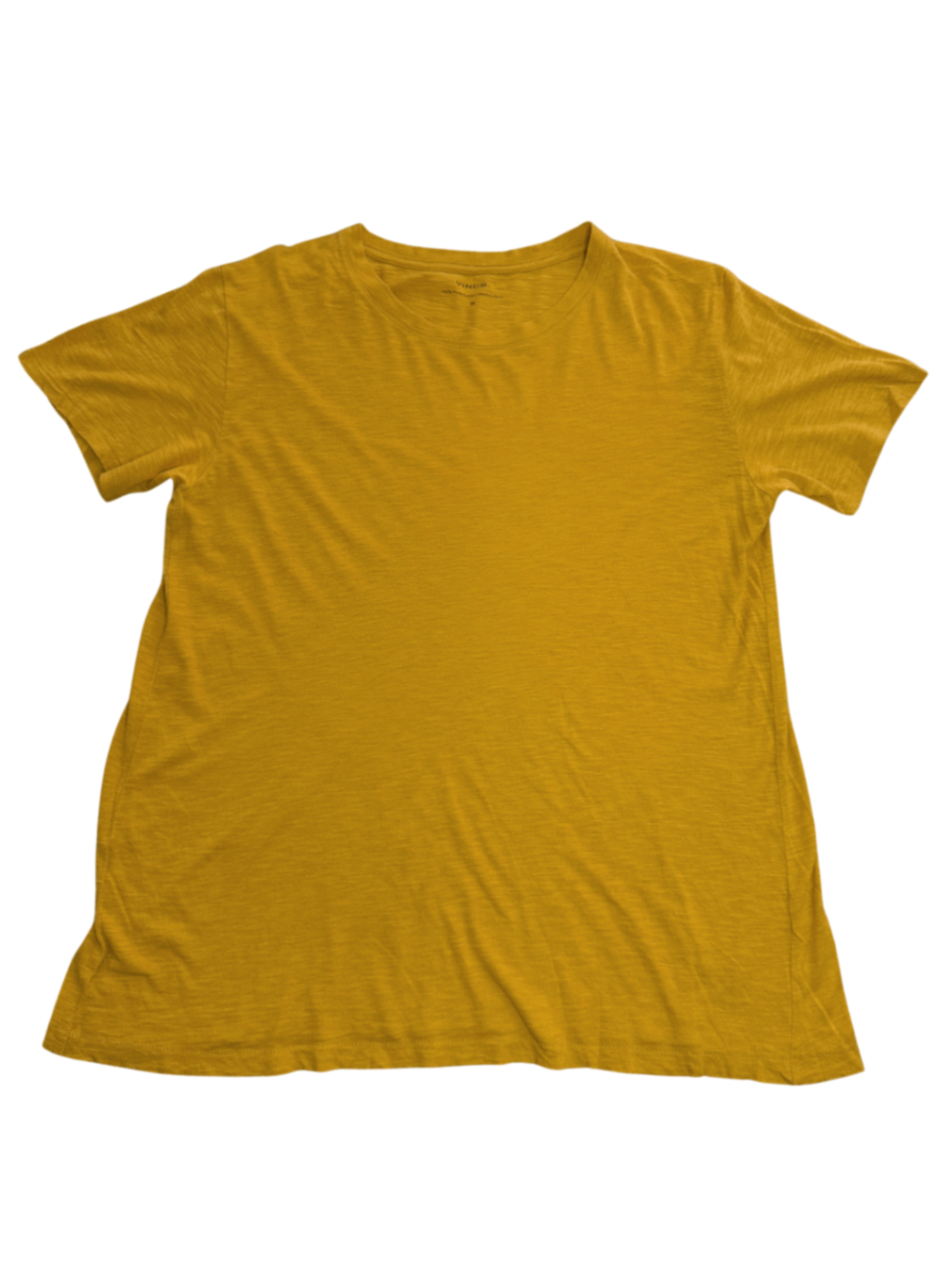 Pima Cotton Crewneck Tee Yellow / Size M