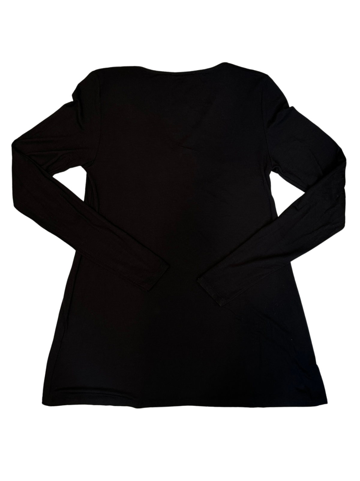Modal Long Sleeve V-Neck Black / Size 1 (S)