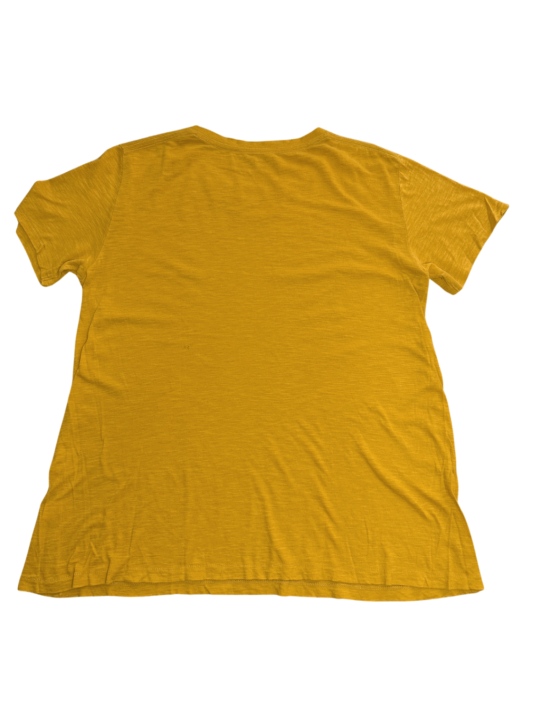 Pima Cotton Crewneck Tee Yellow / Size M