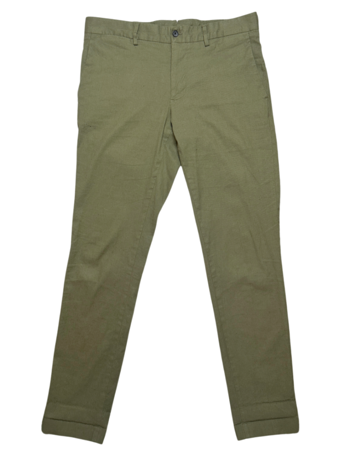 Grant Cotton Linen Stretch Pant Olive / Size 32
