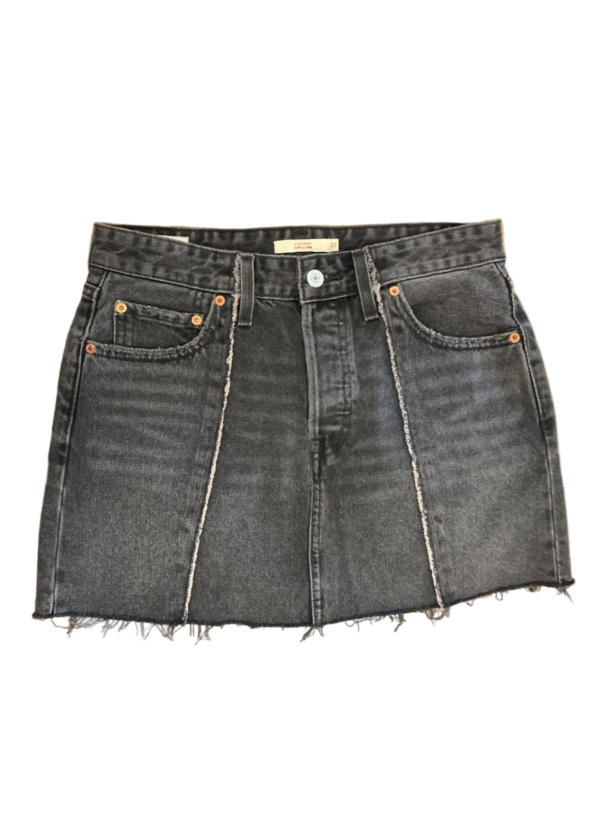 Recrafted Icon Denim Skirt Black / Size 27