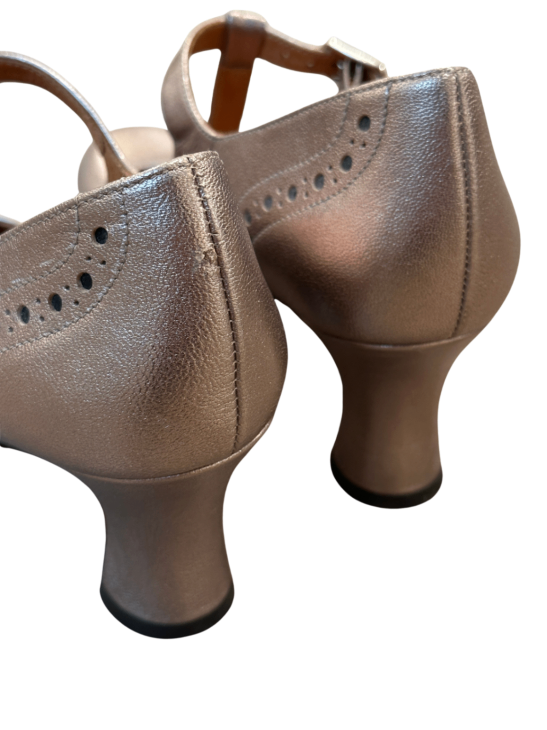 T-Strap Mary Jane Pump Metallic / Size 37