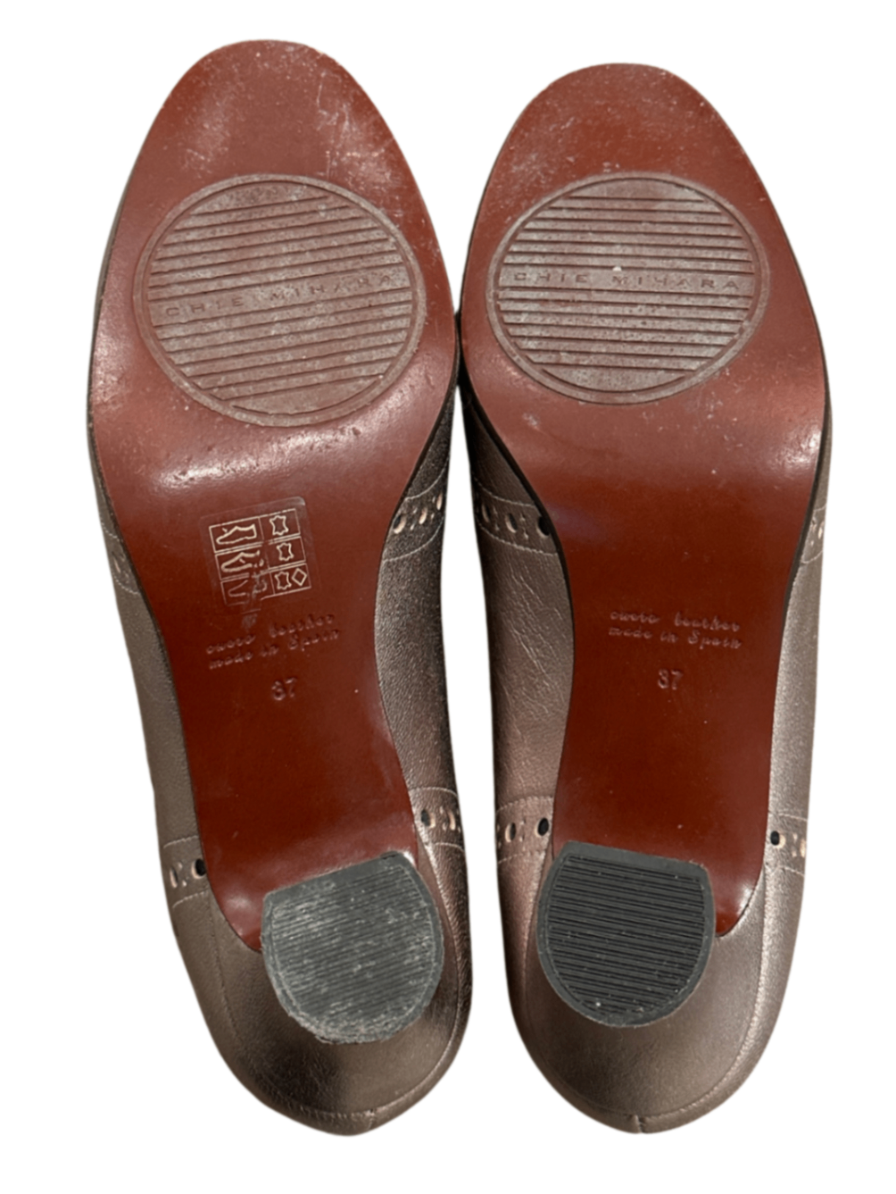 T-Strap Mary Jane Pump Metallic / Size 37