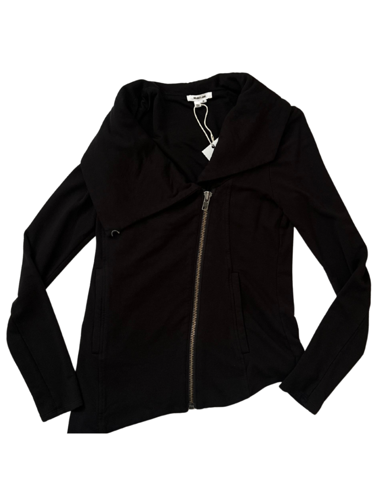 Asymmetric Zip Jacket Black / Size XS