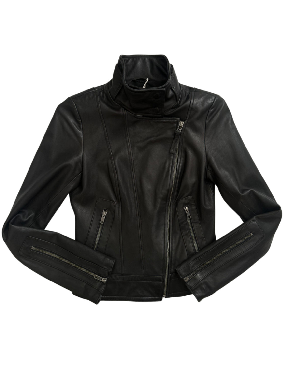 Lambskin Leather Jacket Black / Size XS