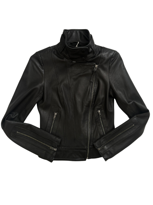 Lambskin Leather Jacket Black / Size XS