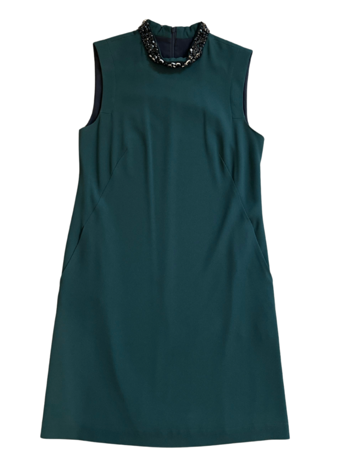 Jewel Neckline Dress Emerald Green / Size 4
