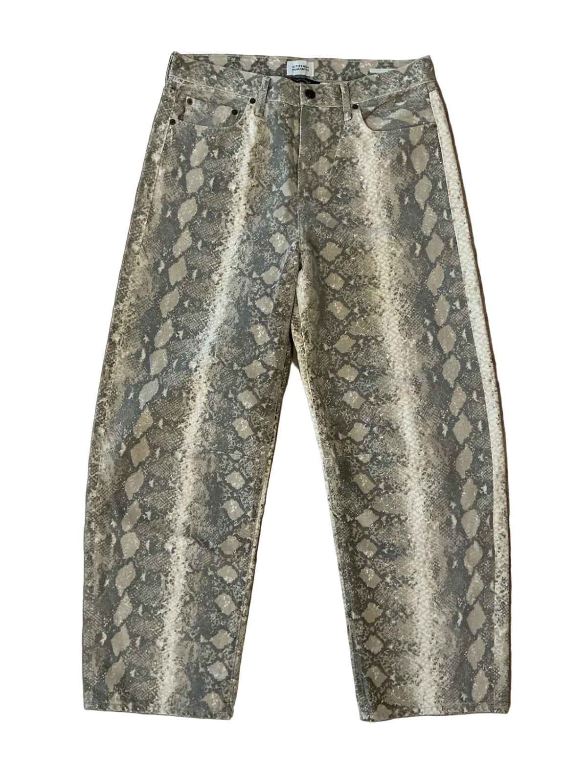 Miro Long Relaxed Jean Python / Size 29