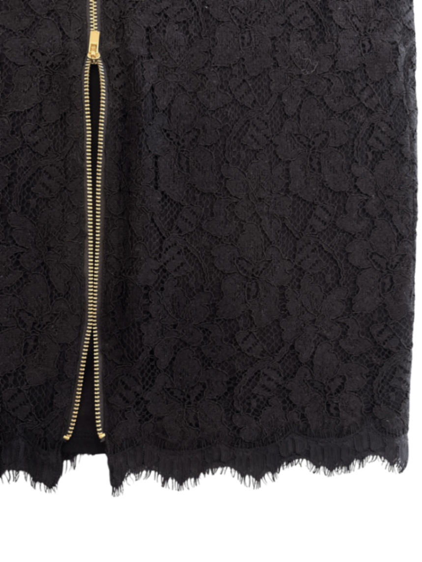 Scotia Lace Pencil Skirt Black / Size 6