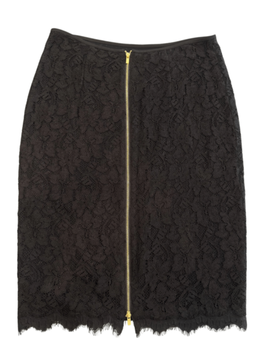 Scotia Lace Pencil Skirt Black / Size 6