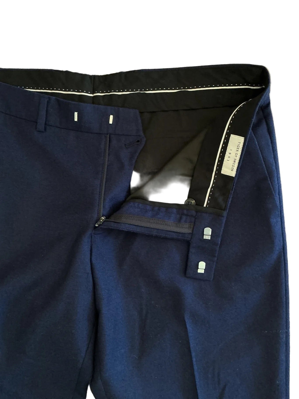 Tordon Wool Trouser Marled Blue / Size 38
