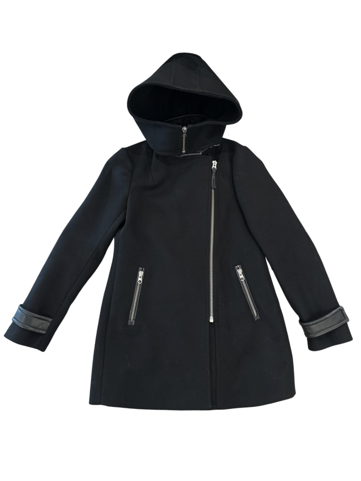 Phyllis Wool Blend Coat Black / Size S