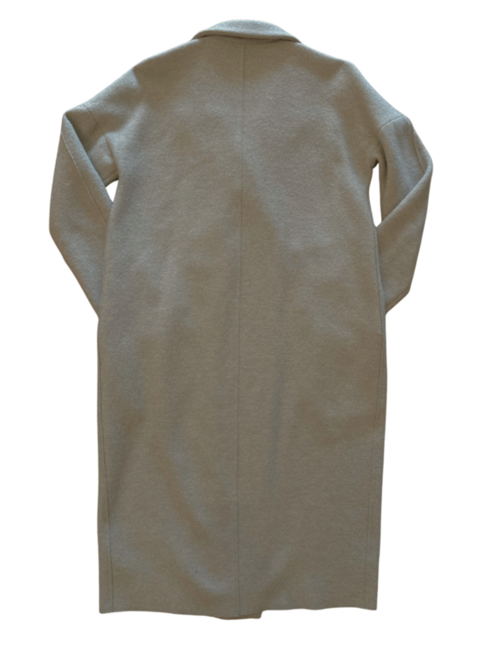 Double Breasted Wool Coat Oyster / Size 8