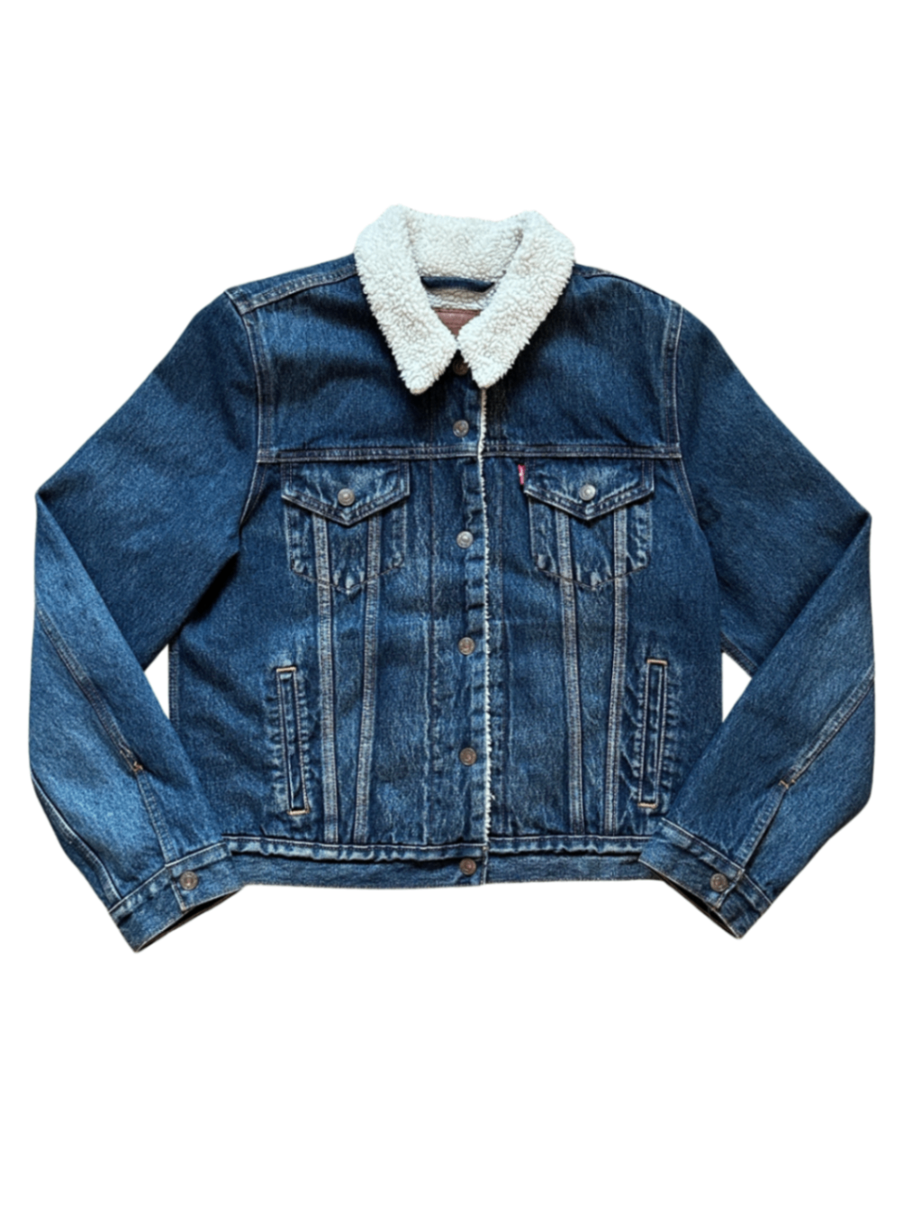 Sherpa Trucker Jacket Medium Wash / Size M