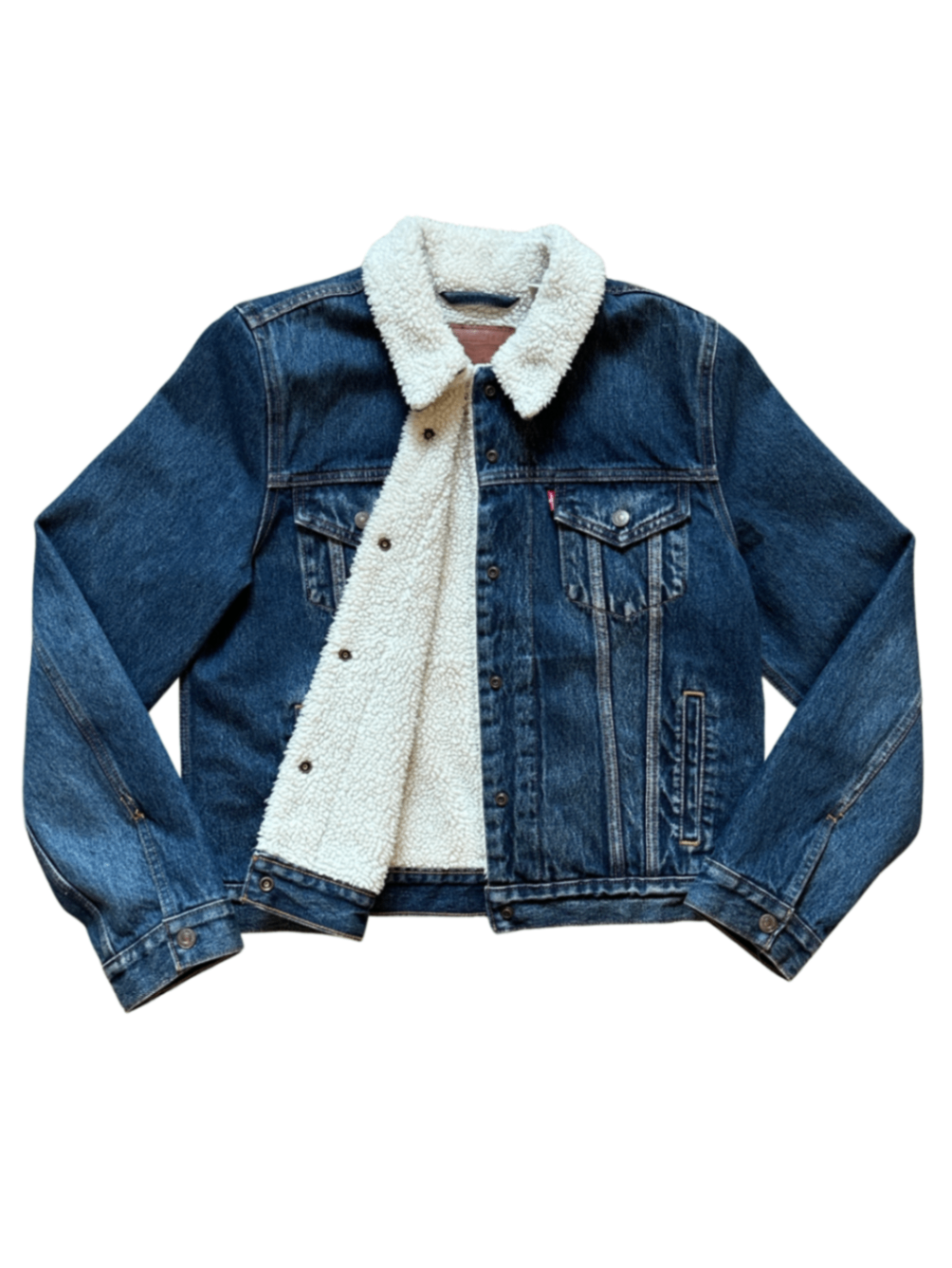 Sherpa Trucker Jacket Medium Wash / Size M