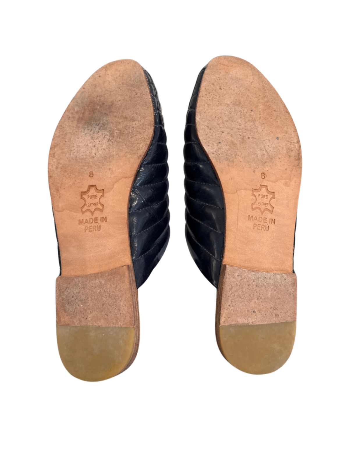 Ribbed Flats Navy / Size 8