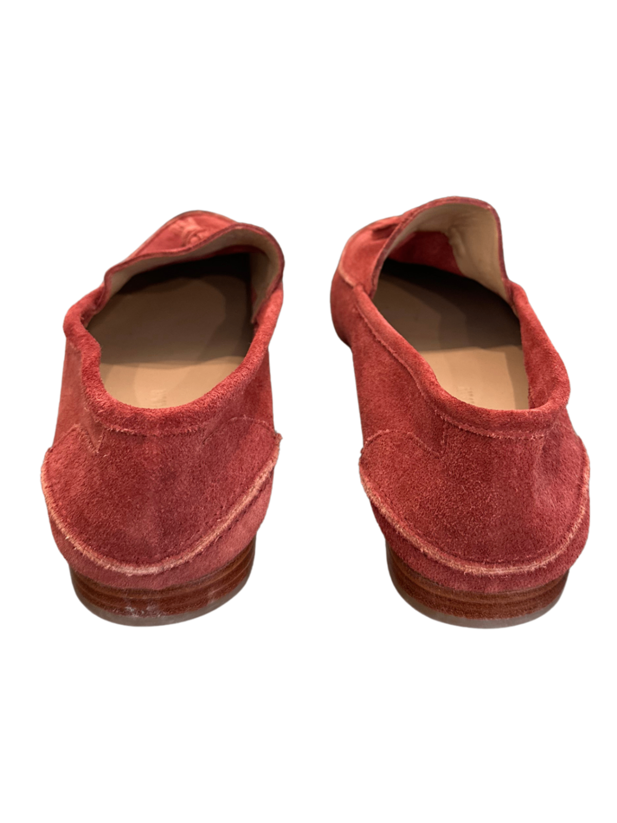 Suede Tassel Loafers Rust / Size 38.5