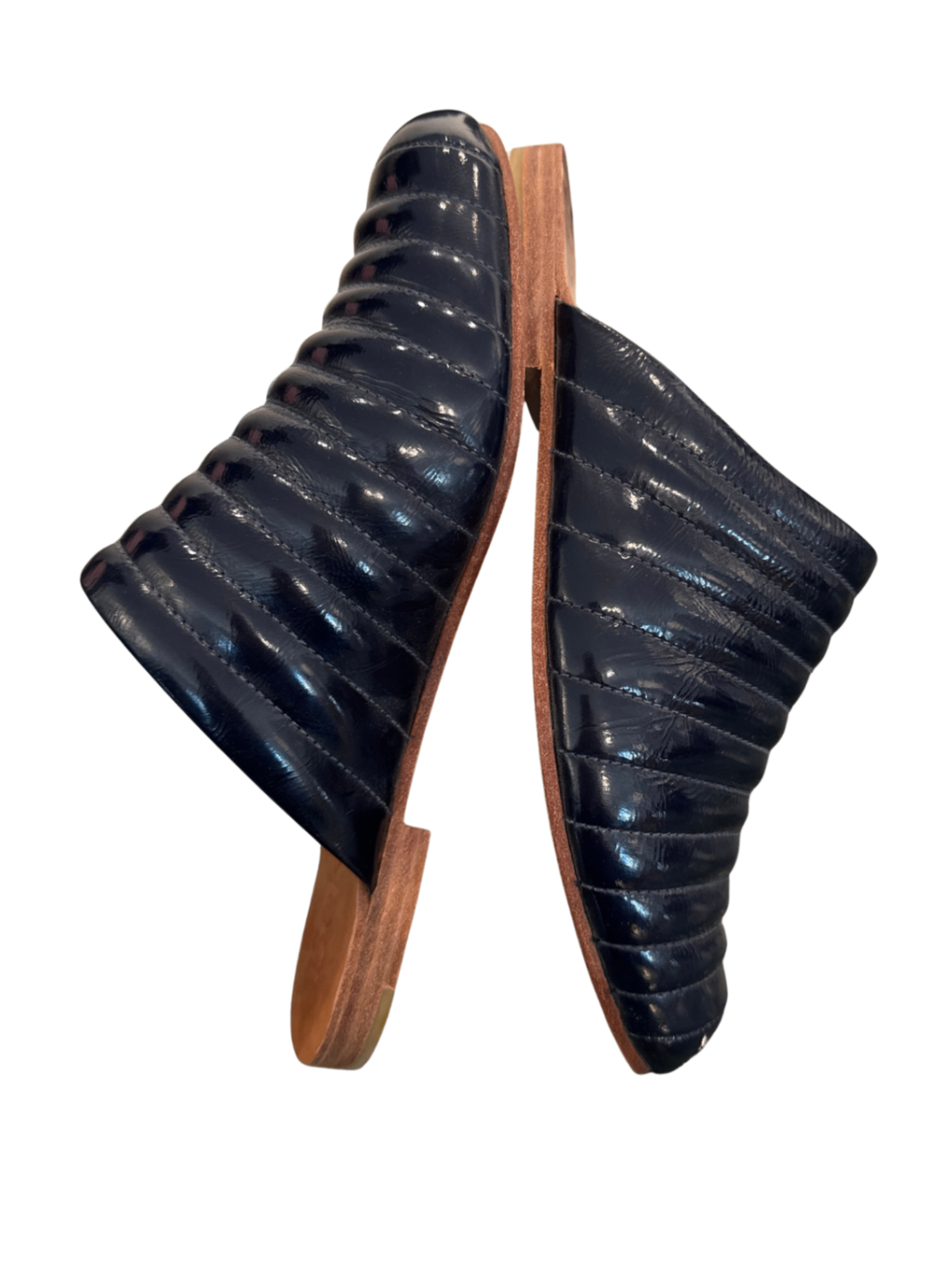 Ribbed Flats Navy / Size 8