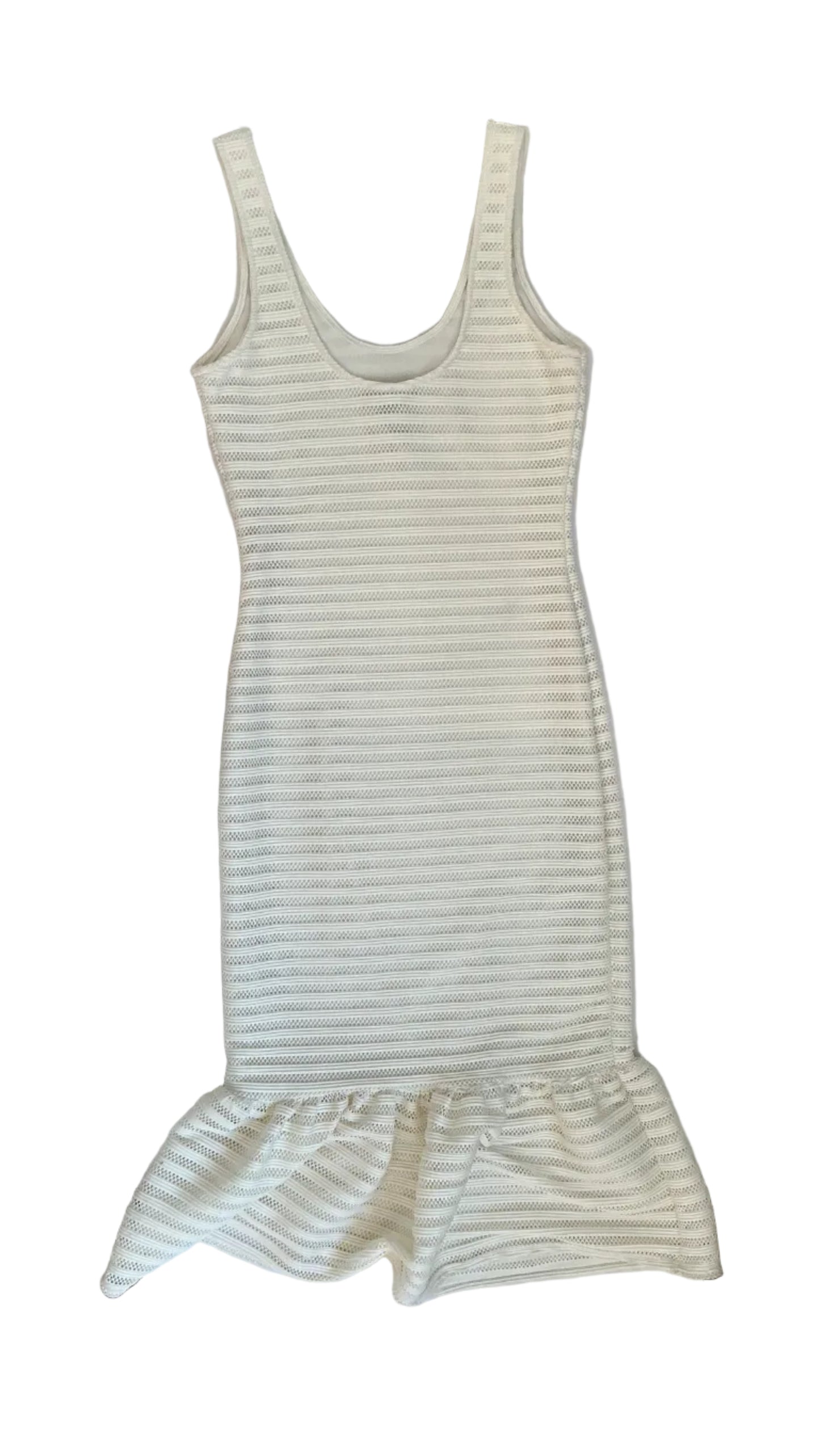 Sleeveless Ruffle Hem Dress / Size S