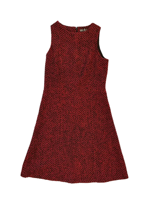 Red Tweed Dress / Size 36