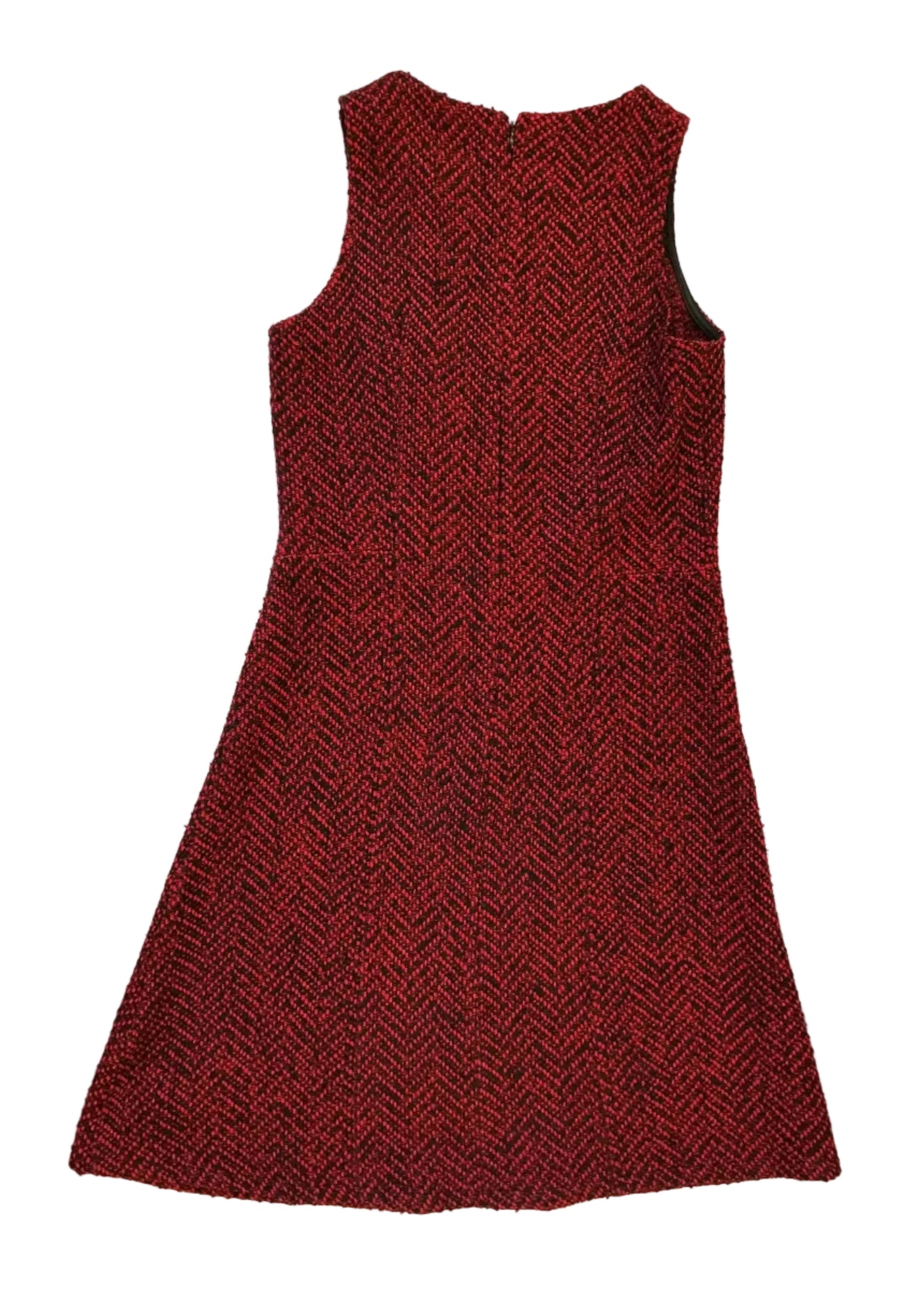 Red Tweed Dress / Size 36