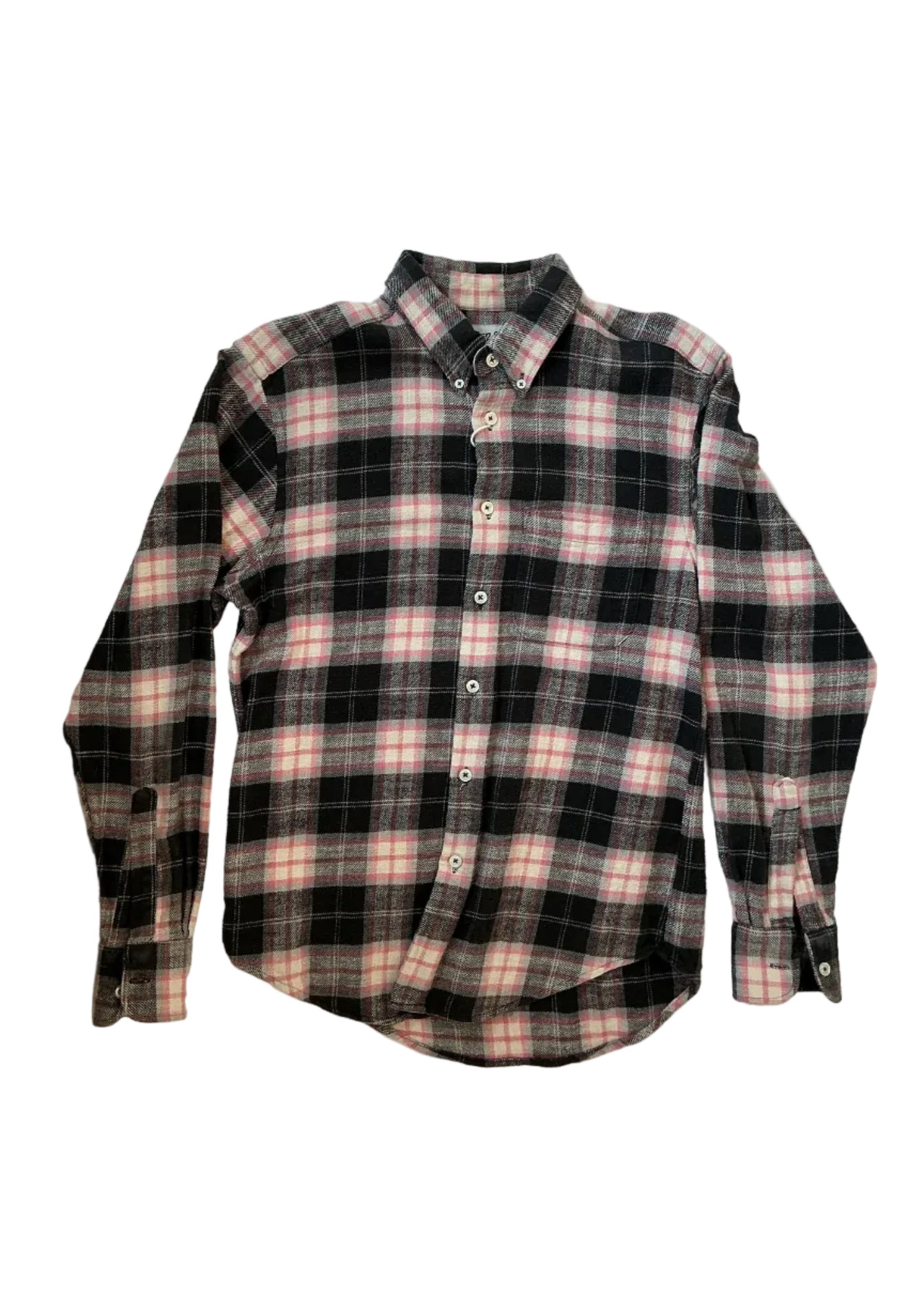 Tweedy Cotton Vintage Brushed Flannel Brown / Size M