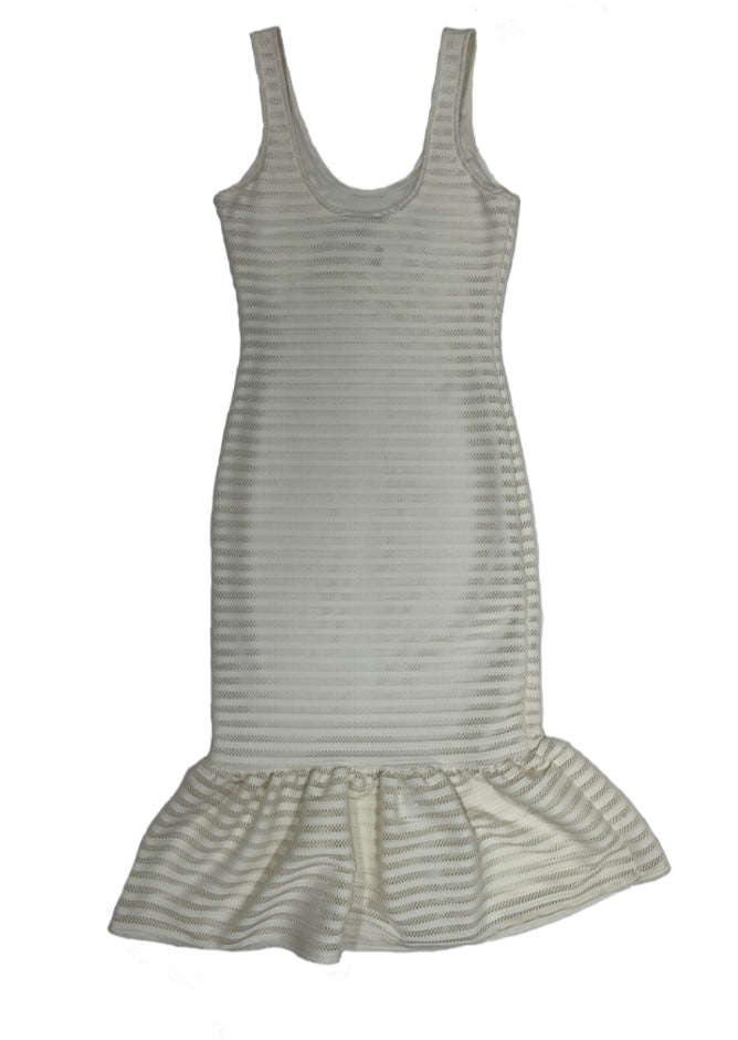Sleeveless Ruffle Hem Dress / Size S