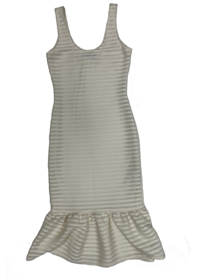 Sleeveless Ruffle Hem Dress / Size S