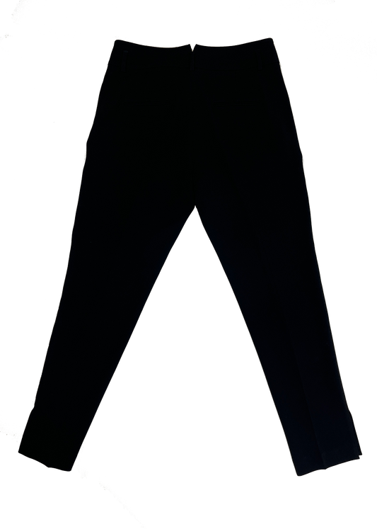 Slim Leg Crepe Pant Black / Size 8